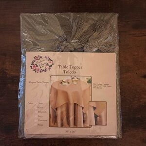Victoria Classics • Sage Green “Toledo” Table Topper